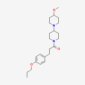 molecular formula C23H36N2O3 B2958994 1-{4-甲氧基-[1,4'-联哌啶]-1'-基}-3-(4-丙氧基苯基)丙-1-酮 CAS No. 1705339-95-2