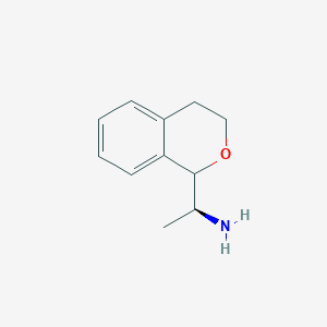 molecular formula C11H15NO B2959005 (1S)-1-(3,4-Dihydro-1H-isochromen-1-yl)ethanamine CAS No. 2137368-38-6