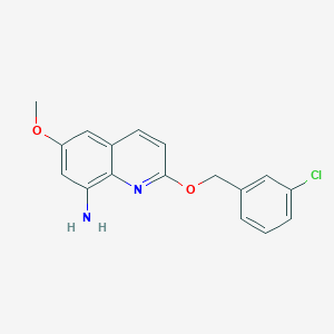 2-[(3-Chlorobenzyl)oxy]-6-methoxy-8-quinolinylamine