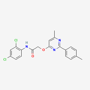 N-(2,4-dichlorophenyl)-2-{[6-methyl-2-(4-methylphenyl)pyrimidin-4-yl]oxy}acetamide