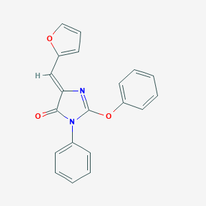 molecular formula C20H14N2O3 B295905 5-(2-furylmethylene)-2-phenoxy-3-phenyl-3,5-dihydro-4H-imidazol-4-one 