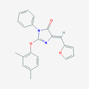 2-(2,4-dimethylphenoxy)-5-(2-furylmethylene)-3-phenyl-3,5-dihydro-4H-imidazol-4-one