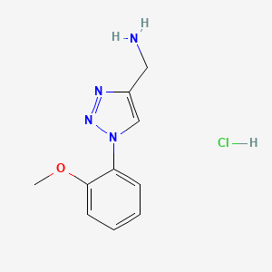 B2959073 [1-(2-Methoxyphenyl)triazol-4-yl]methanamine;hydrochloride CAS No. 2309573-10-0