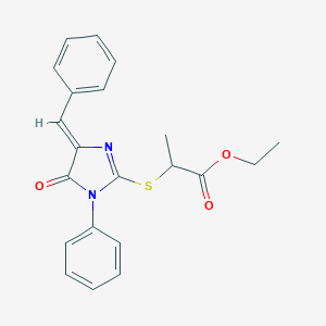 ethyl 2-[(4-benzylidene-5-oxo-1-phenyl-4,5-dihydro-1H-imidazol-2-yl)sulfanyl]propanoate