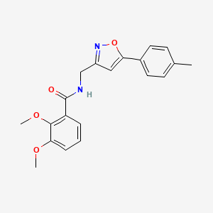 molecular formula C20H20N2O4 B2959087 2,3-dimethoxy-N-((5-(p-tolyl)isoxazol-3-yl)methyl)benzamide CAS No. 946340-45-0