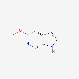 molecular formula C9H10N2O B2959106 5-Methoxy-2-methyl-1H-pyrrolo[2,3-C]pyridine CAS No. 1097839-70-7