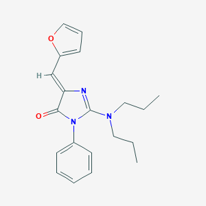 molecular formula C20H23N3O2 B295911 2-(dipropylamino)-5-(2-furylmethylene)-3-phenyl-3,5-dihydro-4H-imidazol-4-one 