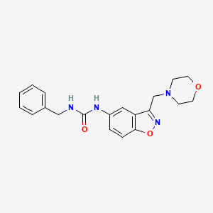1-Benzyl-3-[3-(morpholin-4-ylmethyl)-1,2-benzoxazol-5-yl]urea