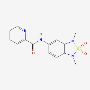N-(1,3-dimethyl-2,2-dioxido-1,3-dihydrobenzo[c][1,2,5]thiadiazol-5-yl)picolinamide