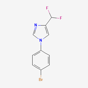 molecular formula C10H7BrF2N2 B2959125 1-(4-Bromophenyl)-4-(difluoromethyl)imidazole CAS No. 2248364-37-4