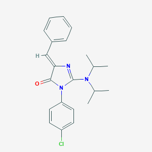 5-benzylidene-3-(4-chlorophenyl)-2-(diisopropylamino)-3,5-dihydro-4H-imidazol-4-one