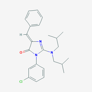 1-(3-Chlorophenyl)-2-(diisobutylamino)-4-benzylidene-2-imidazoline-5-one