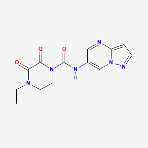molecular formula C13H14N6O3 B2959151 4-ethyl-2,3-dioxo-N-(pyrazolo[1,5-a]pyrimidin-6-yl)piperazine-1-carboxamide CAS No. 2034234-86-9