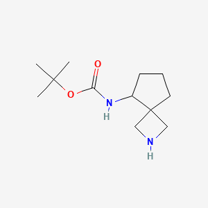 molecular formula C12H22N2O2 B2959161 Tert-butyl N-(2-azaspiro[3.4]octan-5-yl)carbamate CAS No. 2243505-93-1