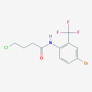 molecular formula C11H10BrClF3NO B2959166 N1-[4-溴-2-(三氟甲基)苯基]-4-氯丁酰胺 CAS No. 218288-36-9