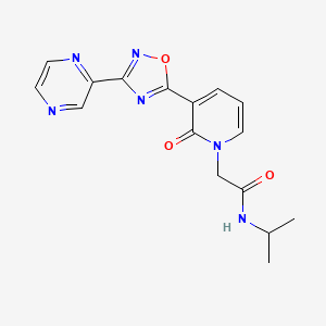 N-isopropyl-2-[2-oxo-3-(3-pyrazin-2-yl-1,2,4-oxadiazol-5-yl)pyridin-1(2H)-yl]acetamide