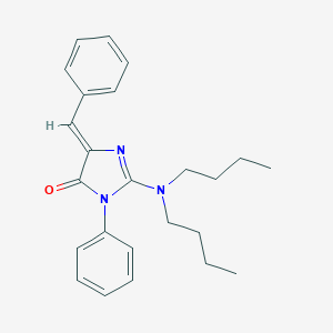 molecular formula C24H29N3O B295919 5-benzylidene-2-(dibutylamino)-3-phenyl-3,5-dihydro-4H-imidazol-4-one 