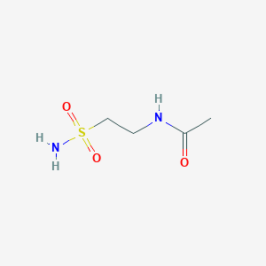 molecular formula C4H10N2O3S B2959196 N-(2-磺酰胺基乙基)乙酰胺 CAS No. 1251040-48-8
