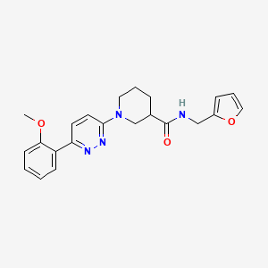 molecular formula C22H24N4O3 B2959207 N-(furan-2-ylmethyl)-1-(6-(2-methoxyphenyl)pyridazin-3-yl)piperidine-3-carboxamide CAS No. 1171135-25-3
