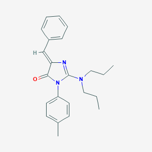 molecular formula C23H27N3O B295921 5-benzylidene-2-(dipropylamino)-3-(4-methylphenyl)-3,5-dihydro-4H-imidazol-4-one 