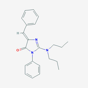molecular formula C22H25N3O B295922 5-benzylidene-2-(dipropylamino)-3-phenyl-3,5-dihydro-4H-imidazol-4-one 