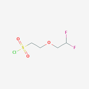 molecular formula C4H7ClF2O3S B2959239 2-(2,2-Difluoroethoxy)ethane-1-sulfonyl chloride CAS No. 1461707-60-7