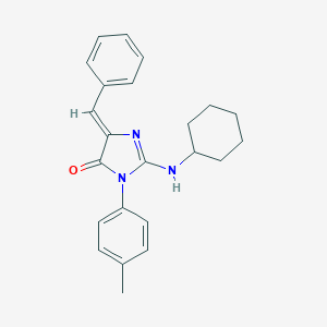 (5Z)-5-benzylidene-2-(cyclohexylamino)-3-(4-methylphenyl)imidazol-4-one