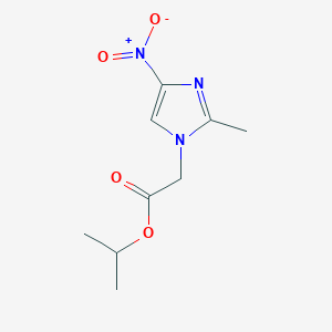 molecular formula C9H13N3O4 B2959267 异丙基2-(2-甲基-4-硝基-1H-咪唑-1-基)乙酸酯 CAS No. 505066-07-9