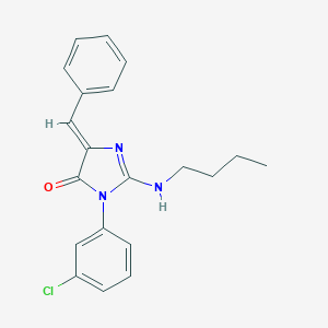 (5Z)-5-benzylidene-2-(butylamino)-3-(3-chlorophenyl)imidazol-4-one