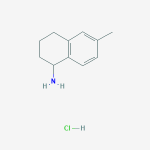 molecular formula C11H16ClN B2959291 6-Methyl-1,2,3,4-tetrahydronaphthalen-1-amine hydrochloride CAS No. 2097938-61-7