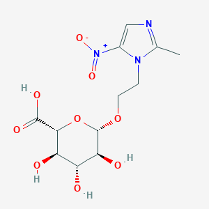 molecular formula C₁₂H₁₇N₃O₉ B029593 Metronidazole beta-D-Glucuronide CAS No. 100495-98-5