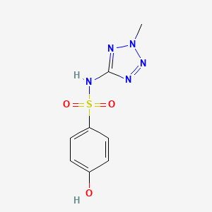 molecular formula C8H9N5O3S B2959311 4-羟基-N-(2-甲基四唑-5-基)苯磺酰胺 CAS No. 1539647-86-3