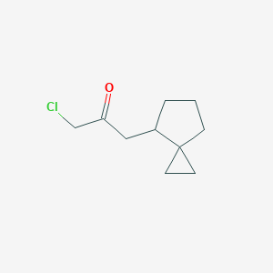 molecular formula C10H15ClO B2959315 1-Chloro-3-spiro[2.4]heptan-7-ylpropan-2-one CAS No. 2551118-76-2