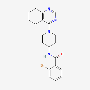 molecular formula C20H23BrN4O B2959339 2-bromo-N-(1-(5,6,7,8-tetrahydroquinazolin-4-yl)piperidin-4-yl)benzamide CAS No. 1903629-64-0
