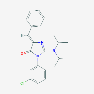 molecular formula C22H24ClN3O B295935 1-(3-Chlorophenyl)-2-(diisopropylamino)-4-benzylidene-2-imidazoline-5-one 