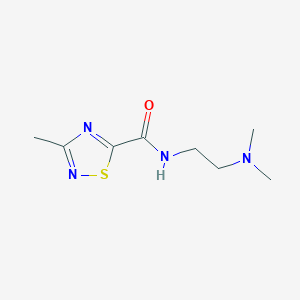 molecular formula C8H14N4OS B2959352 N-(2-(dimethylamino)ethyl)-3-methyl-1,2,4-thiadiazole-5-carboxamide CAS No. 1448035-49-1