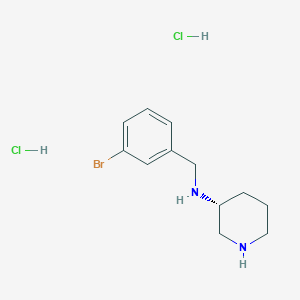 molecular formula C12H19BrCl2N2 B2959355 (R)-N-[(3-Bromophenyl)methyl]piperidin-3-amine dihydrochloride CAS No. 1286209-08-2