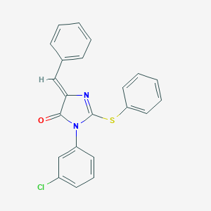 5-benzylidene-3-(3-chlorophenyl)-2-(phenylsulfanyl)-3,5-dihydro-4H-imidazol-4-one