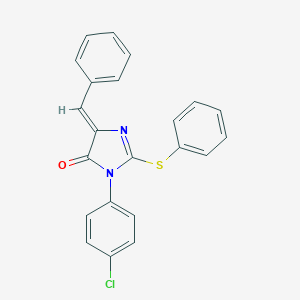 5-benzylidene-3-(4-chlorophenyl)-2-(phenylsulfanyl)-3,5-dihydro-4H-imidazol-4-one