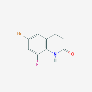 molecular formula C9H7BrFNO B2959429 6-Bromo-8-fluoro-3,4-dihydroquinolin-2(1H)-one CAS No. 1194459-25-0