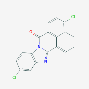 molecular formula C18H8Cl2N2O B2959437 4,11-dichloro-7H-benzimidazo[2,1-a]benzo[de]isoquinolin-7-one CAS No. 324045-24-1