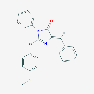 (5Z)-5-benzylidene-2-(4-methylsulfanylphenoxy)-3-phenylimidazol-4-one