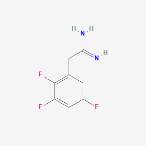 molecular formula C8H7F3N2 B2959444 2-(2,3,5-Trifluorophenyl)ethanimidamide CAS No. 1260758-58-4