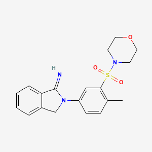 molecular formula C19H21N3O3S B2959454 2-(4-Methyl-3-morpholin-4-ylsulfonylphenyl)-3H-isoindol-1-imine CAS No. 2126178-88-7
