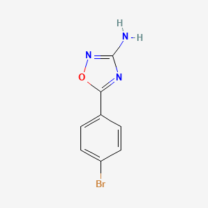 molecular formula C8H6BrN3O B2959467 5-(4-Bromophenyl)-1,2,4-oxadiazol-3-amine CAS No. 1339517-93-9