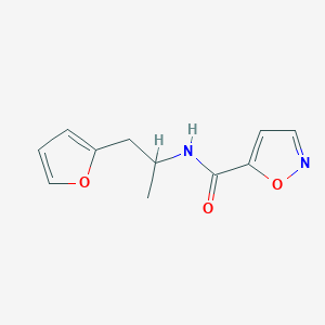 molecular formula C11H12N2O3 B2959471 N-(1-(furan-2-yl)propan-2-yl)isoxazole-5-carboxamide CAS No. 1234809-42-7