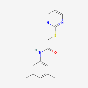 N-(3,5-dimethylphenyl)-2-(2-pyrimidinylsulfanyl)acetamide