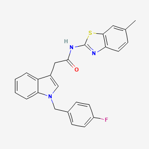 2-(1-(4-fluorobenzyl)-1H-indol-3-yl)-N-(6-methylbenzo[d]thiazol-2-yl)acetamide
