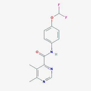 N-[4-(Difluoromethoxy)phenyl]-5,6-dimethylpyrimidine-4-carboxamide