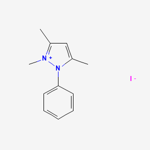 1,3,5-trimethyl-2-phenyl-1H-pyrazol-2-ium iodide